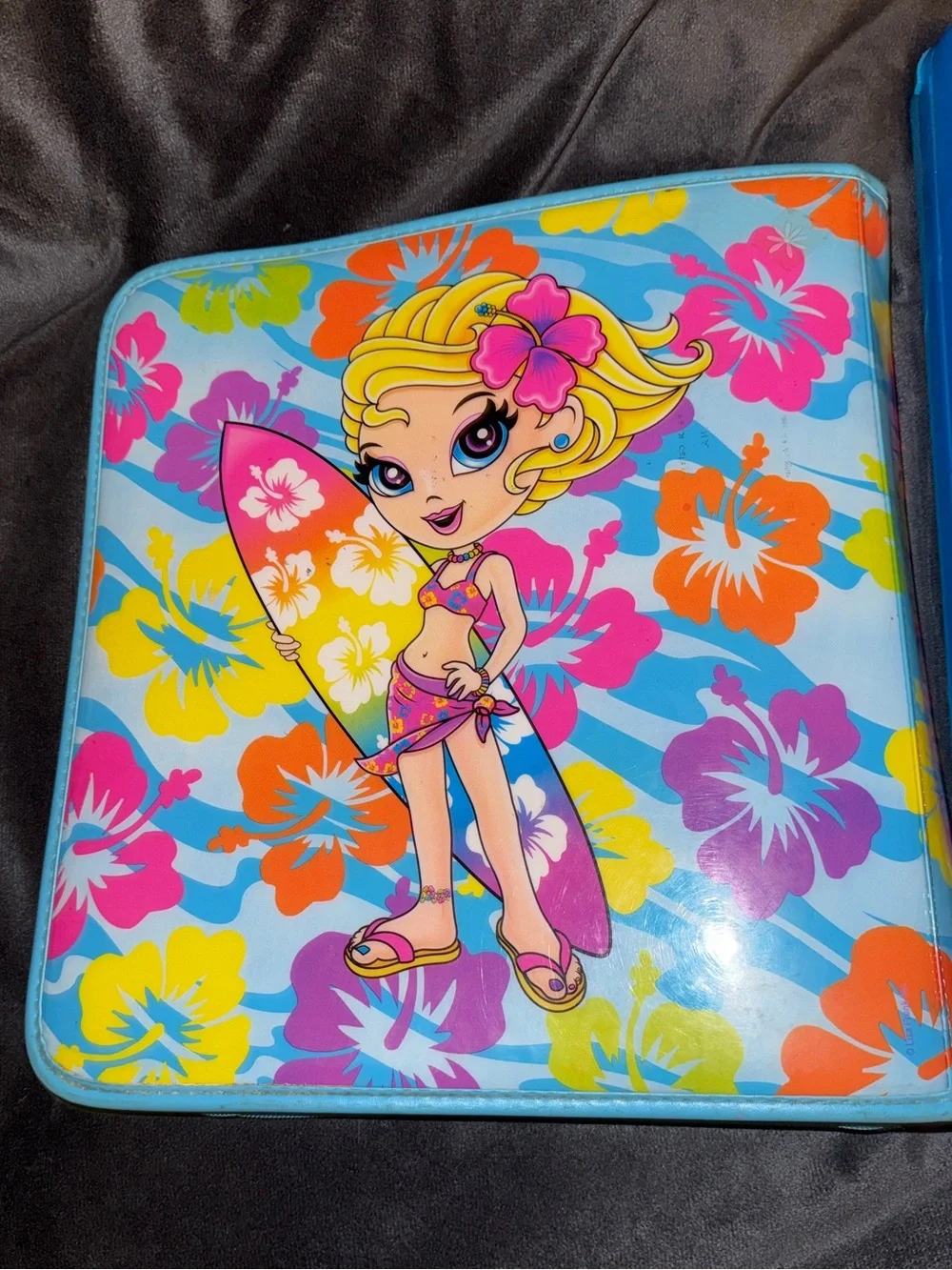 Lisa Frank zipper binder